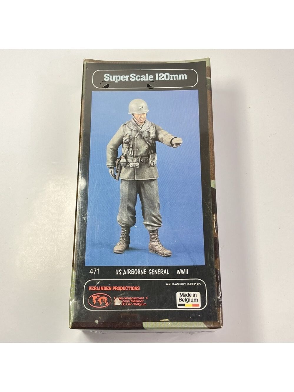 SEALED Verlinden Super Scale 120mm Figure 471 US Airborne General WWII 14+ NEW